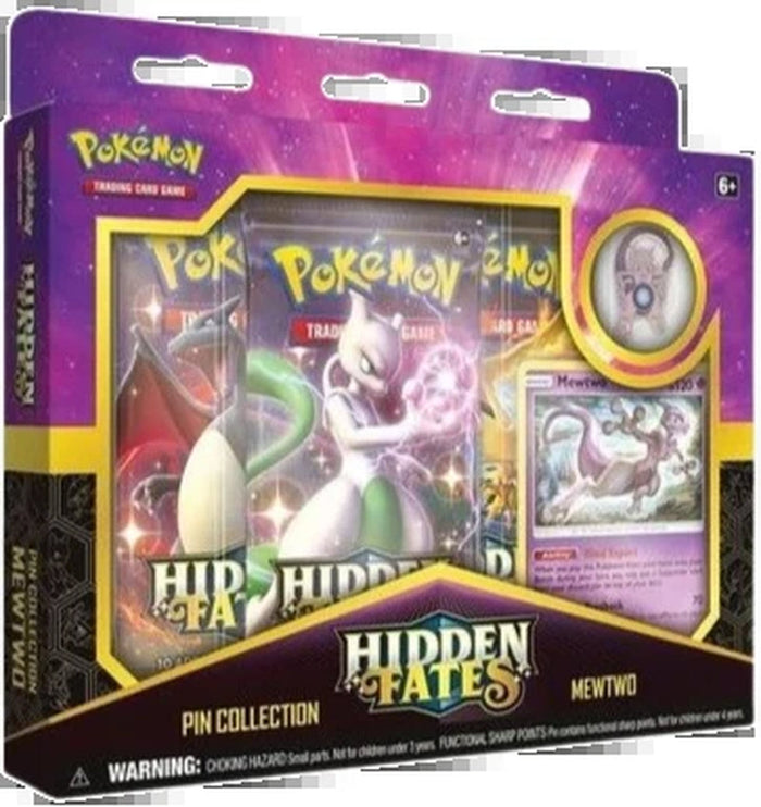 Hidden Fates Mewtwo Pin Collection Box