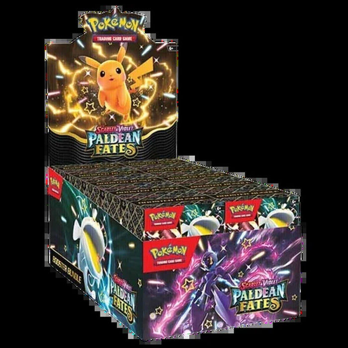 Display of 10 Paldean Fates Booster Bundle