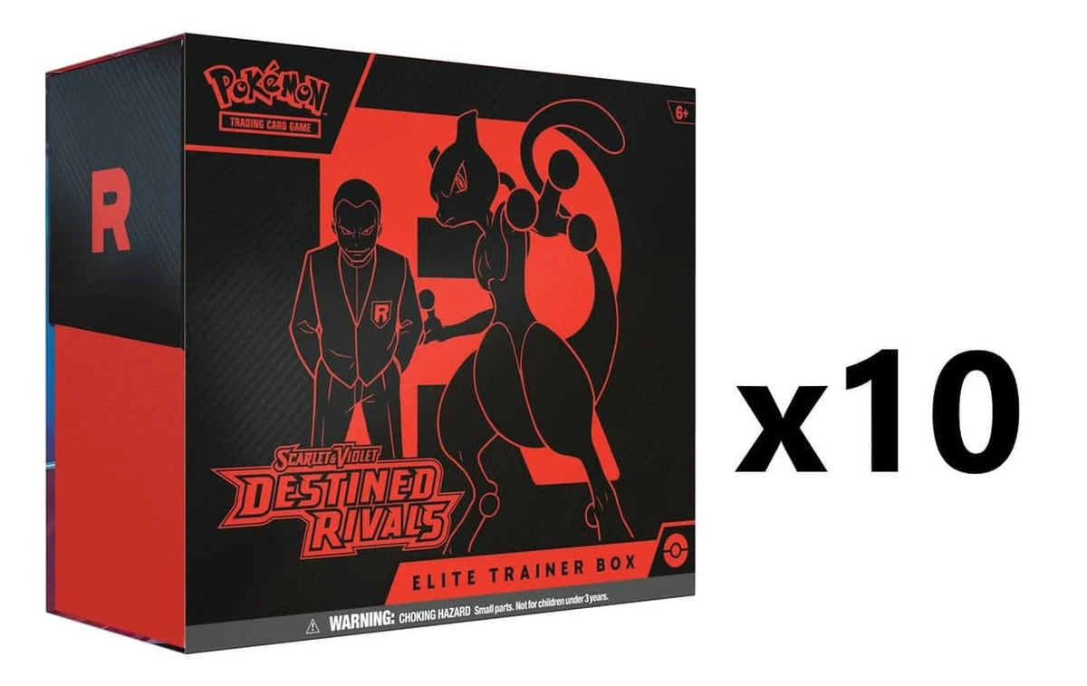 Pokemon Destined Rivals SV10 Elite Trainer Box [X10] Sealed Case