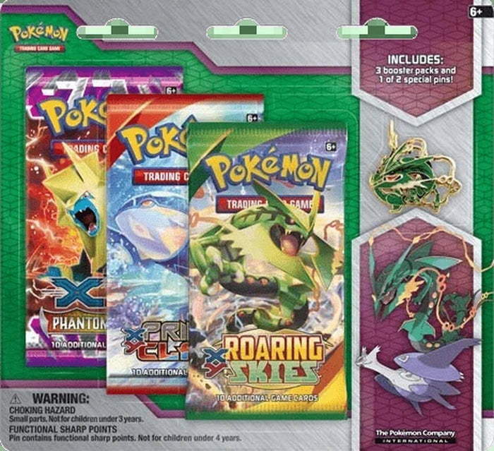 XY Mega Rayquaza Pin 3 Pack Blister