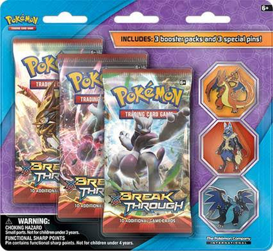XY BreakThrough Mega Evolution 3 Pack Blister