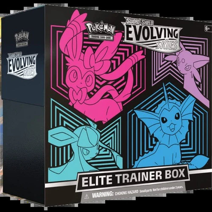 Evolving Skies Vaporeon, Espeon, Glaceon & Sylveon Elite Trainer Box